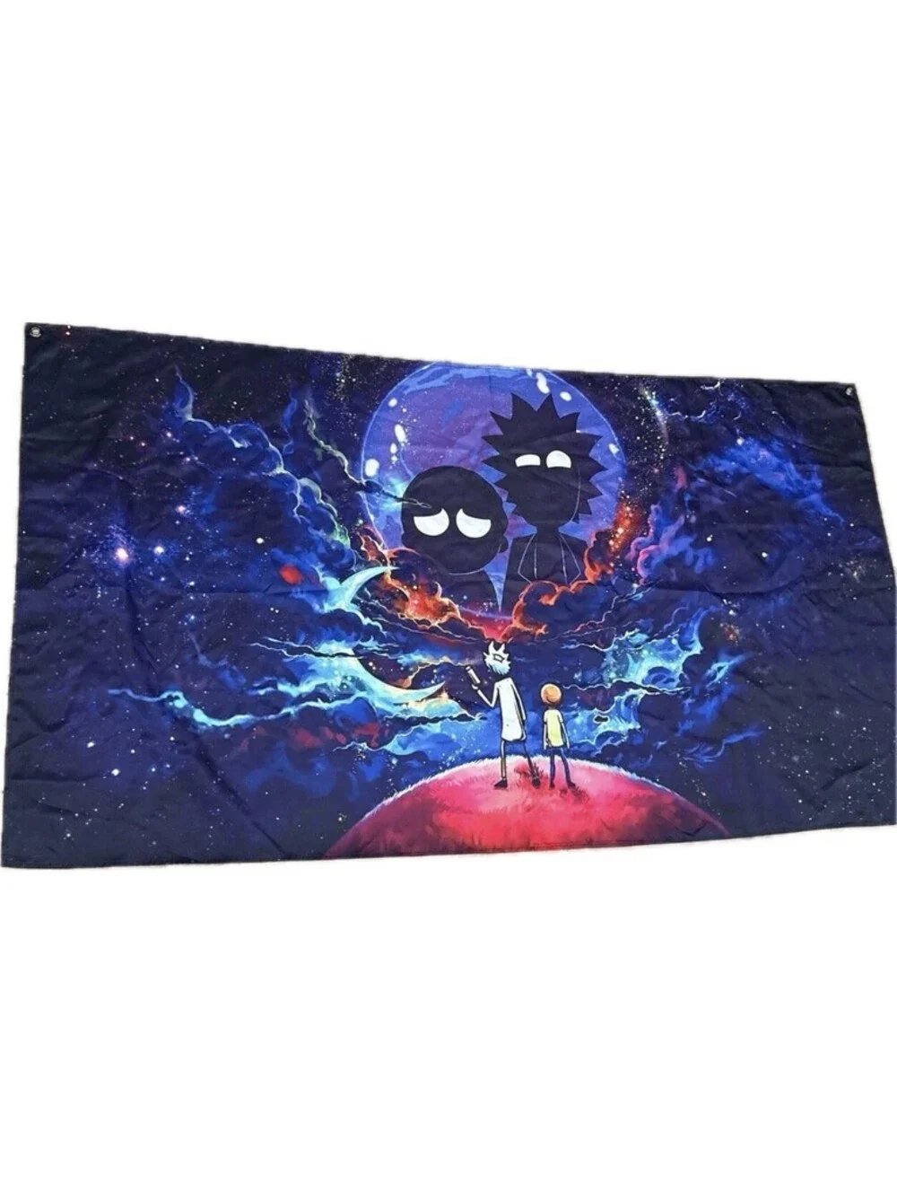 Rick And Morty Galaxy Universe Starry Science Space Wall Tapestry 54”x30”
